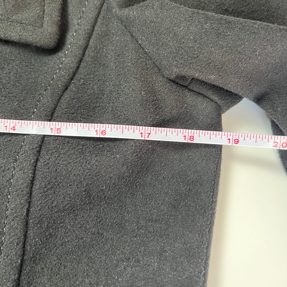 Thread & Supply Black Double-Breasted Peacoat Perfect Spring Transition Coat - M - Picture 12 of 15